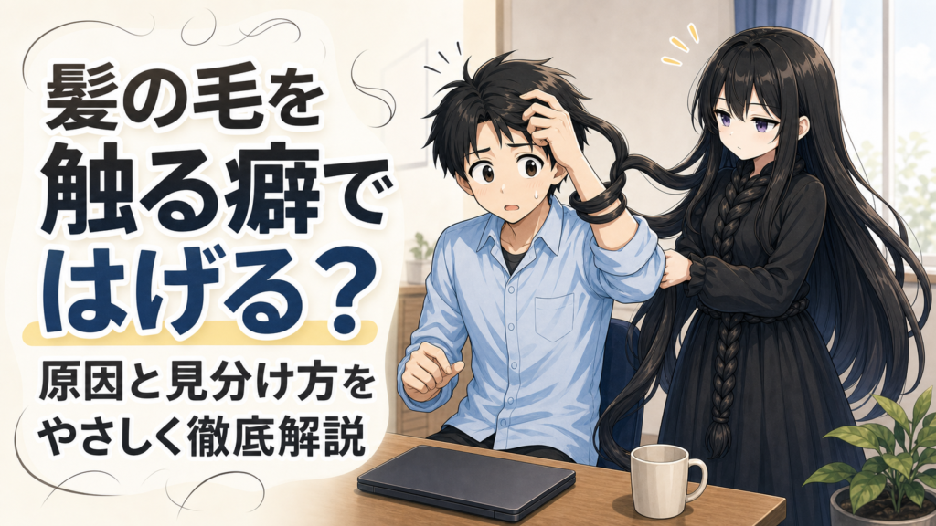 髪の毛を触る癖ではげる？原因と見分け方をやさしく徹底解説