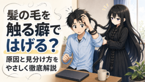 髪の毛を触る癖ではげる？原因と見分け方をやさしく徹底解説