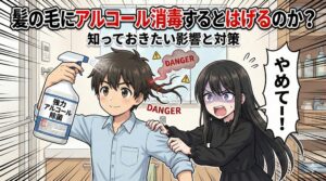 髪の毛にアルコール消毒するとはげるのか？知っておきたい影響と対策
