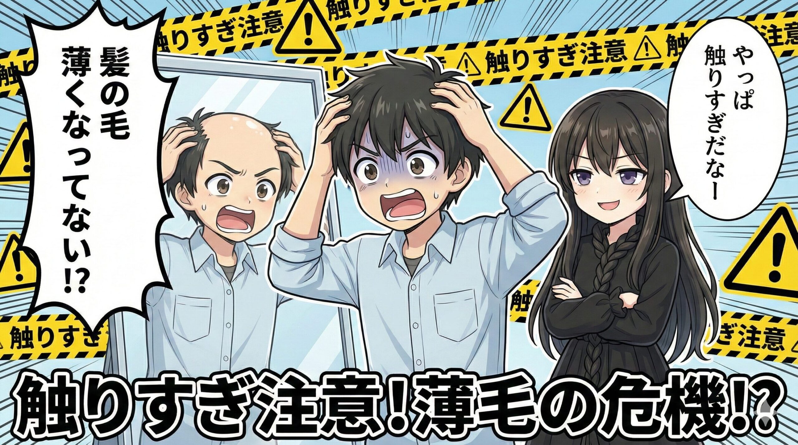 髪の毛触る癖 はげる理由と対策！健康な髪を守る習慣とは