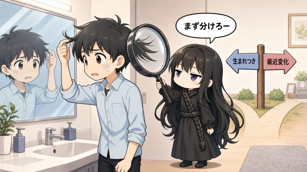 軟毛ははげる髪質なのか