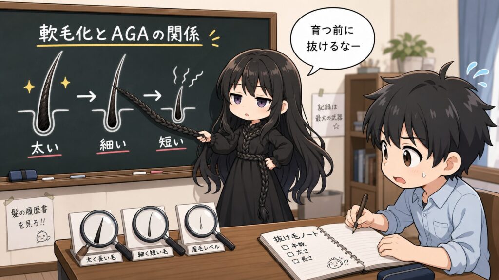 軟毛化とAGAの関係