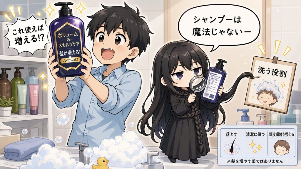 柔らかい髪のシャンプー