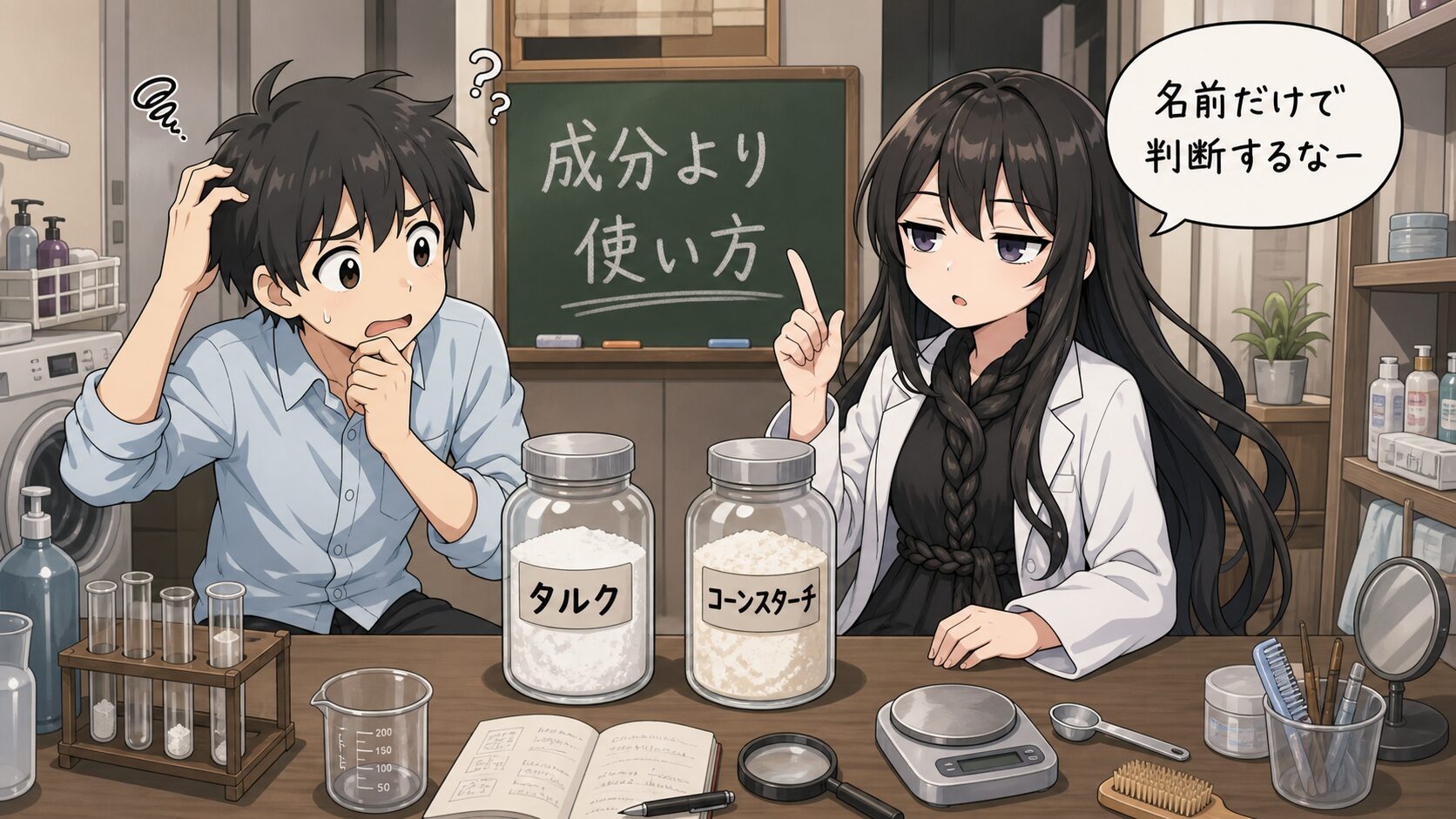 タルクとコーンスターチの違い