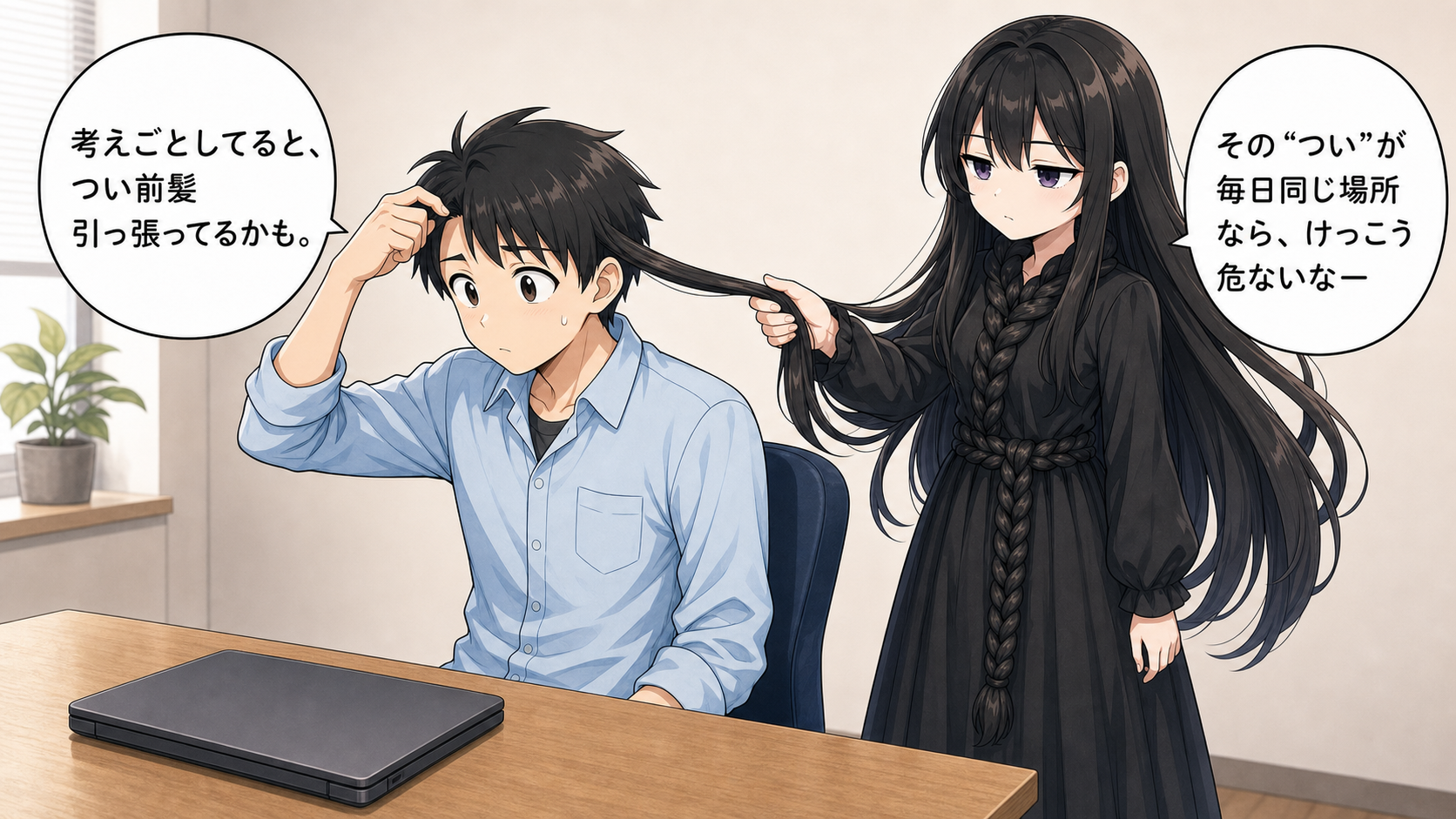 髪を引っ張る癖の危険性