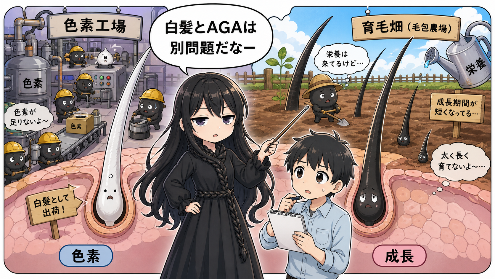 白髪とAGAの関係