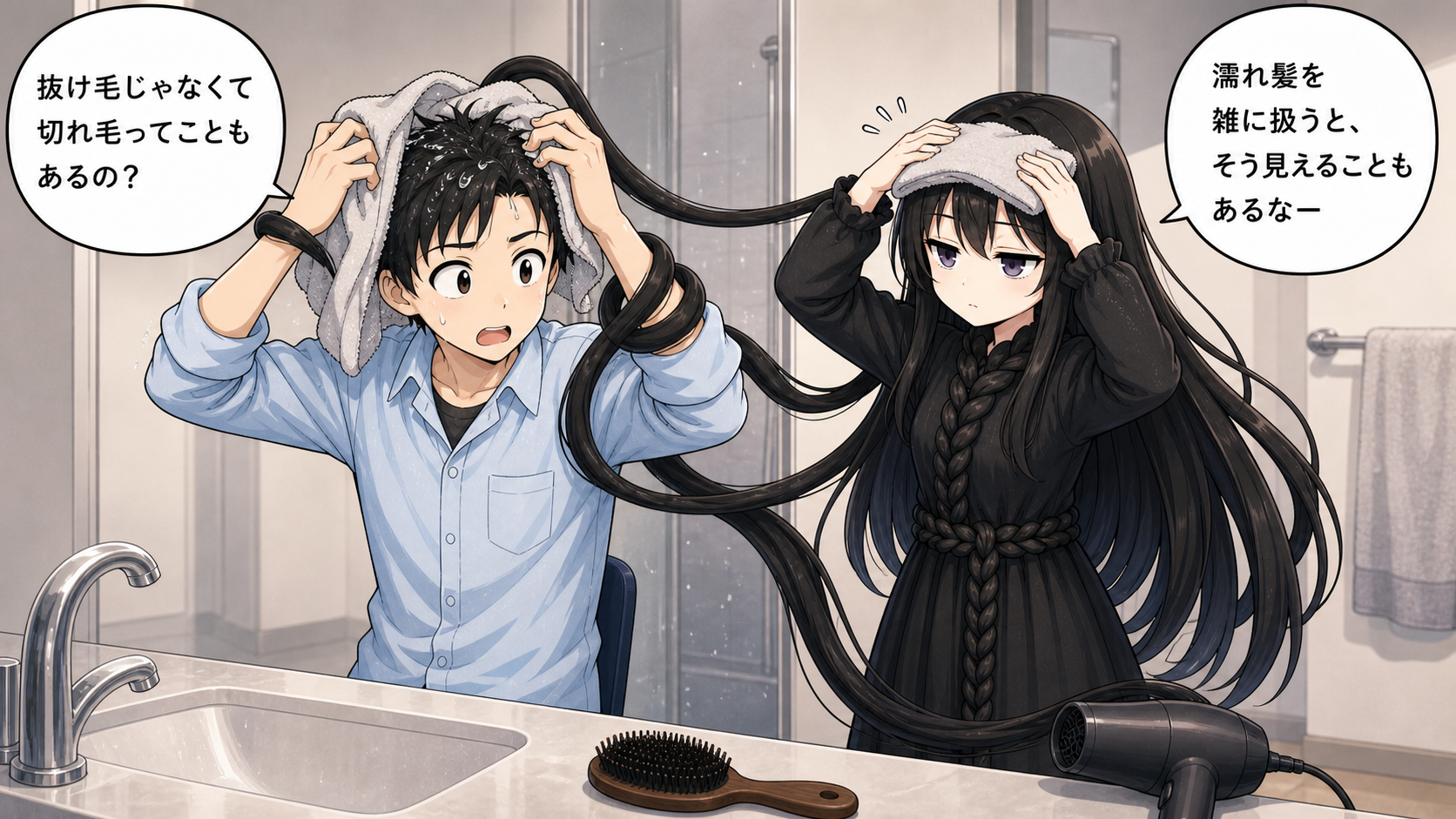 髪を触りすぎる影響