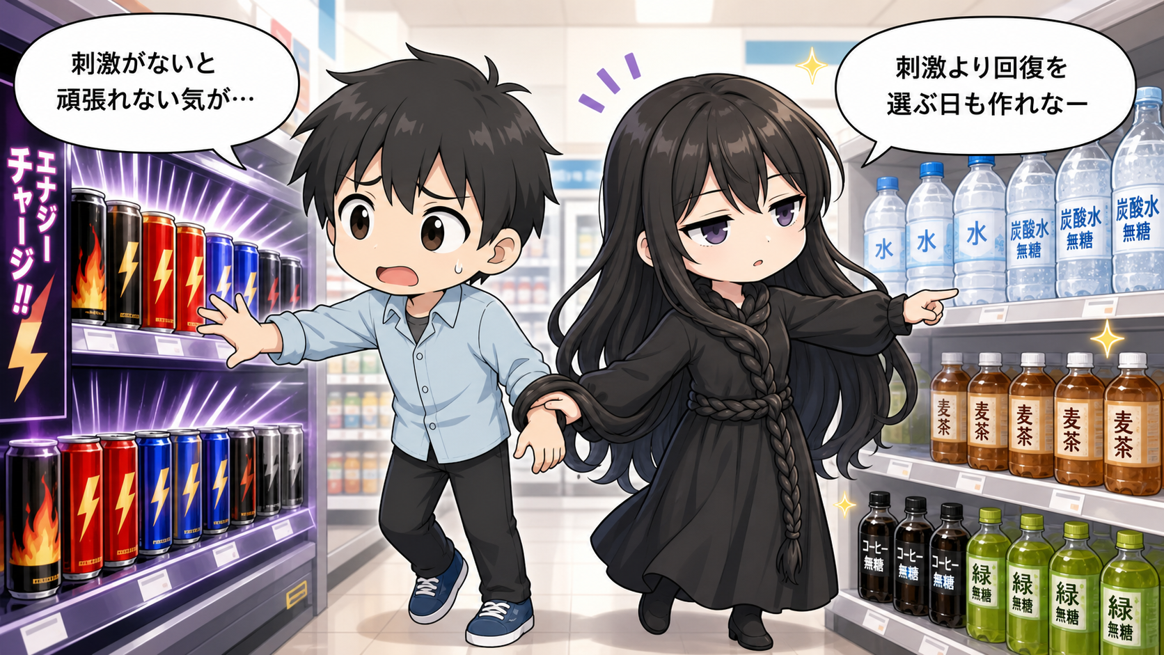 薄毛予防に選びたい代替飲料の解説漫画
