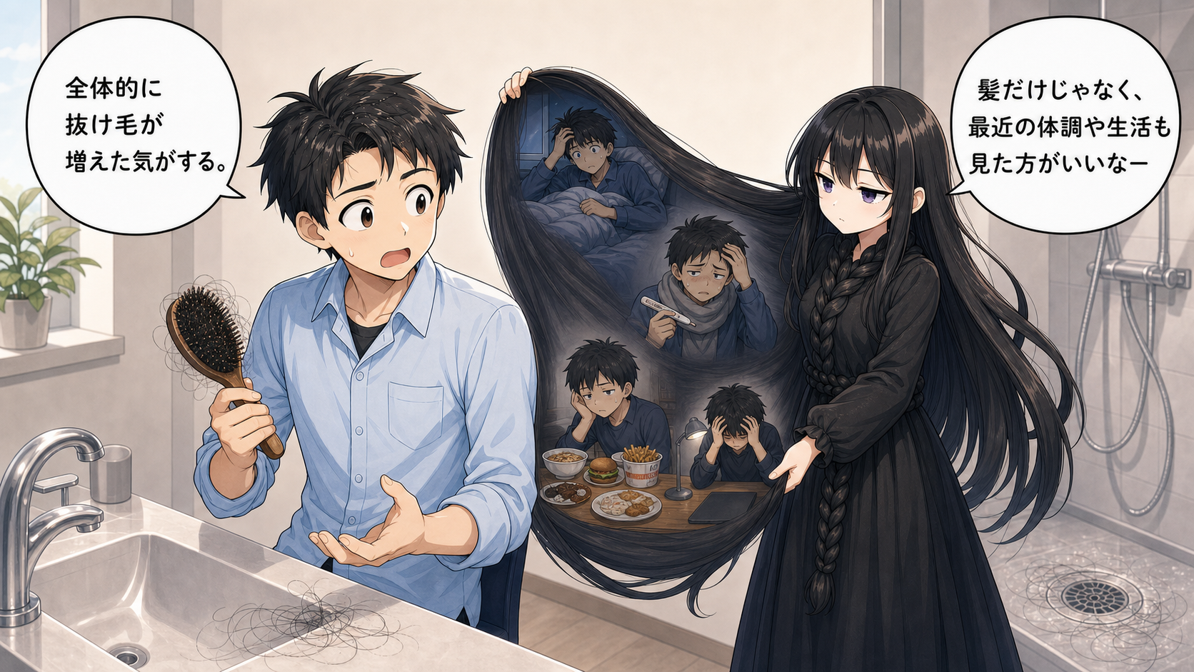 休止期脱毛の可能性