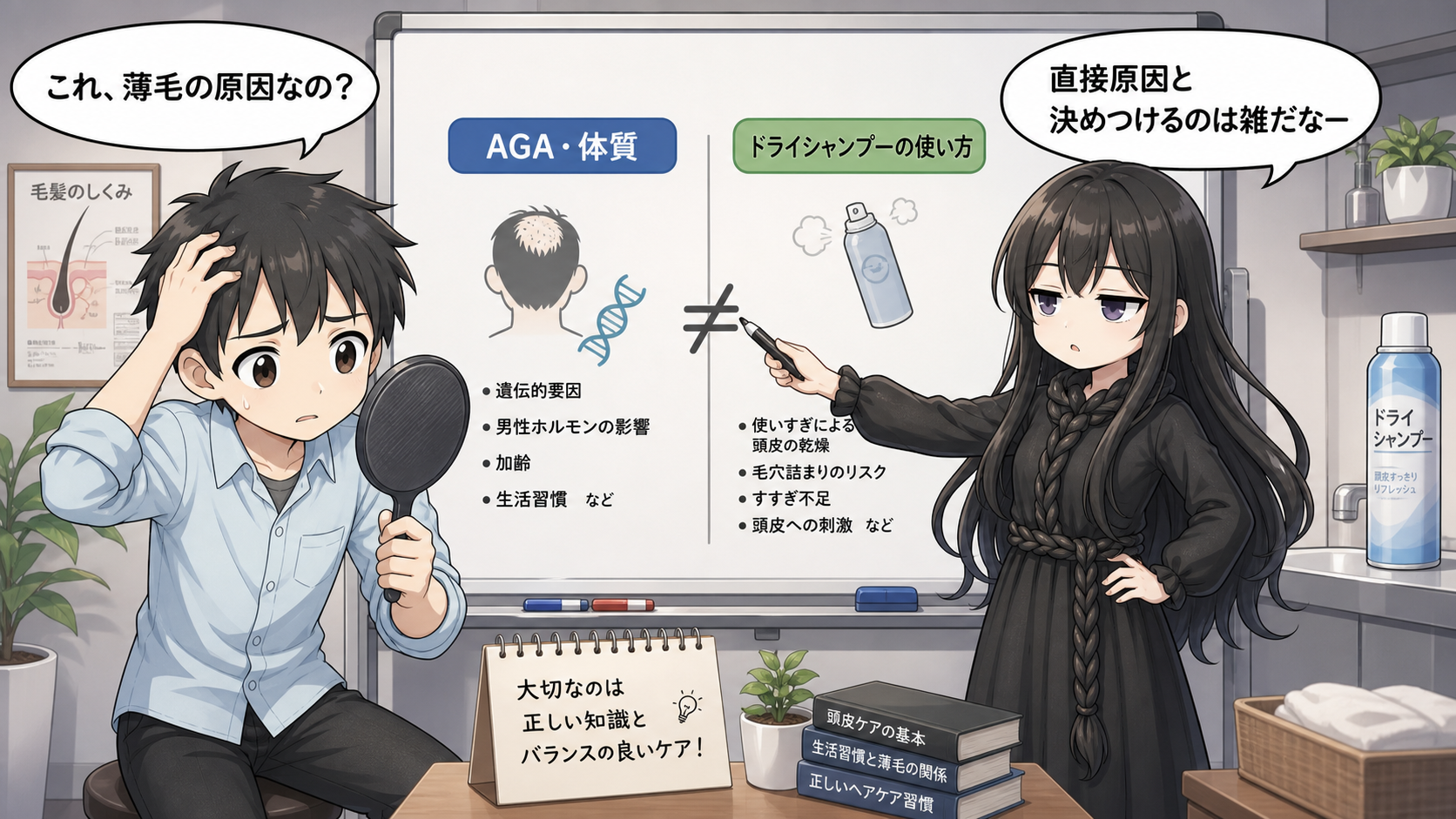 薄毛との因果関係