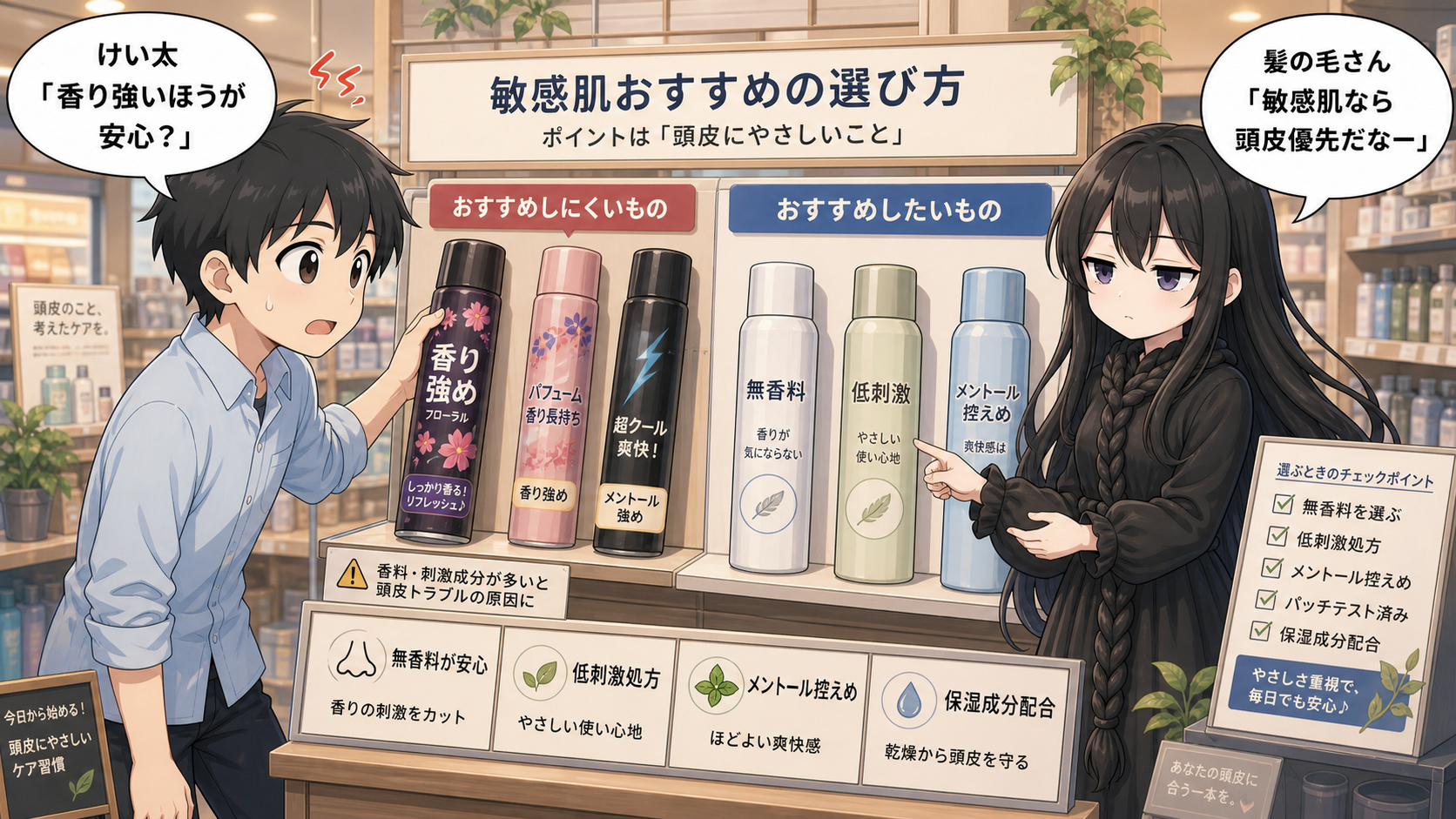 敏感肌おすすめの選び方