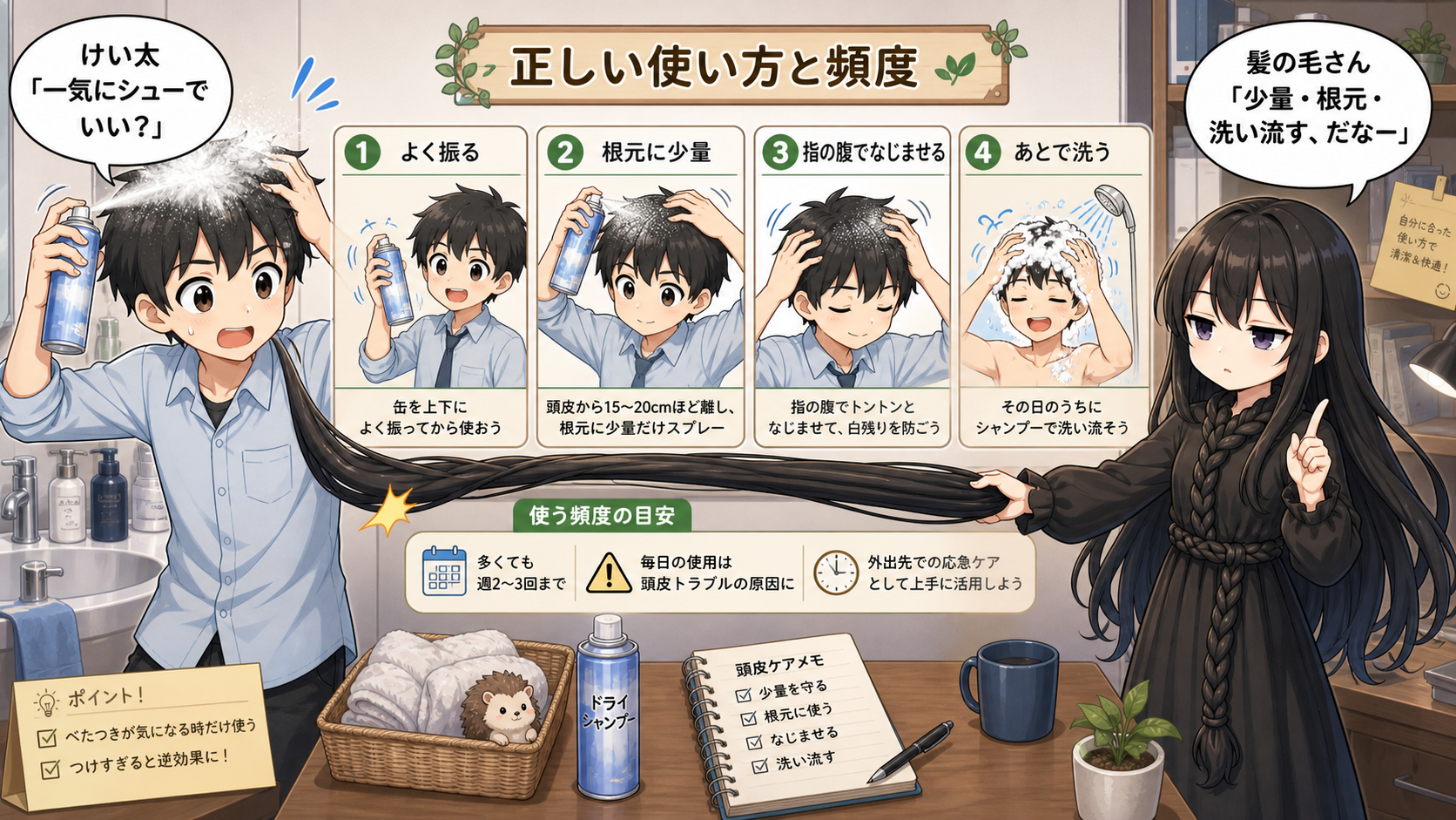 正しい使い方と頻度