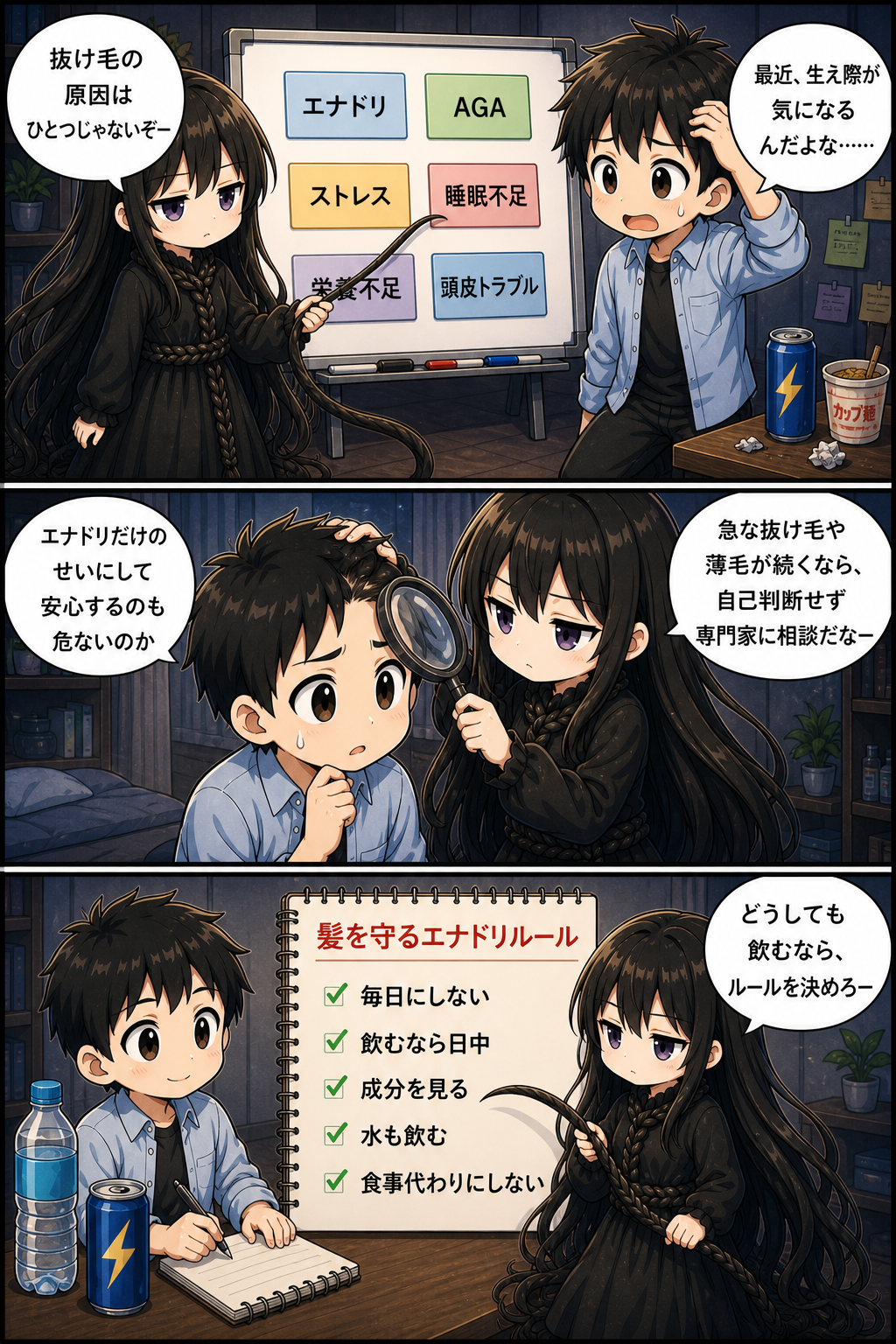 エナジードリンクではげる？漫画 5ページ目
