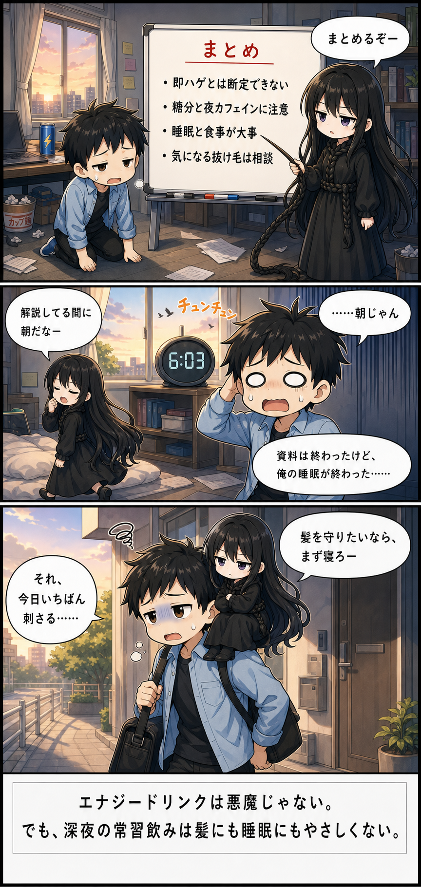 エナジードリンクではげる？漫画 6ページ目