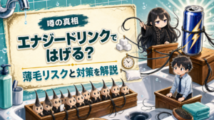 エナジードリンクではげる？薄毛リスクと対策を解説