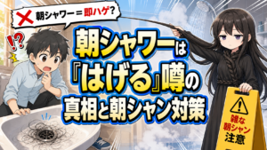 朝シャワーは「はげる」噂の真相と朝シャン対策