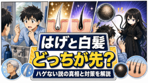 はげと白髪どっちが先？