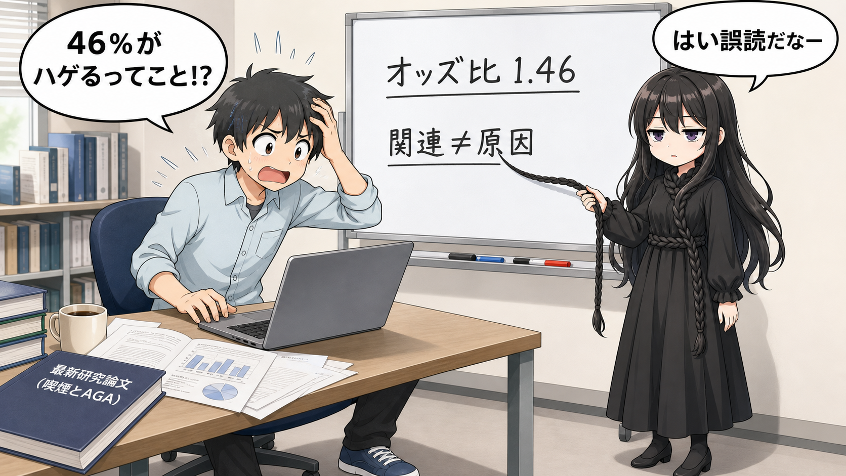 タバコと薄毛に関する最新研究の解説画像