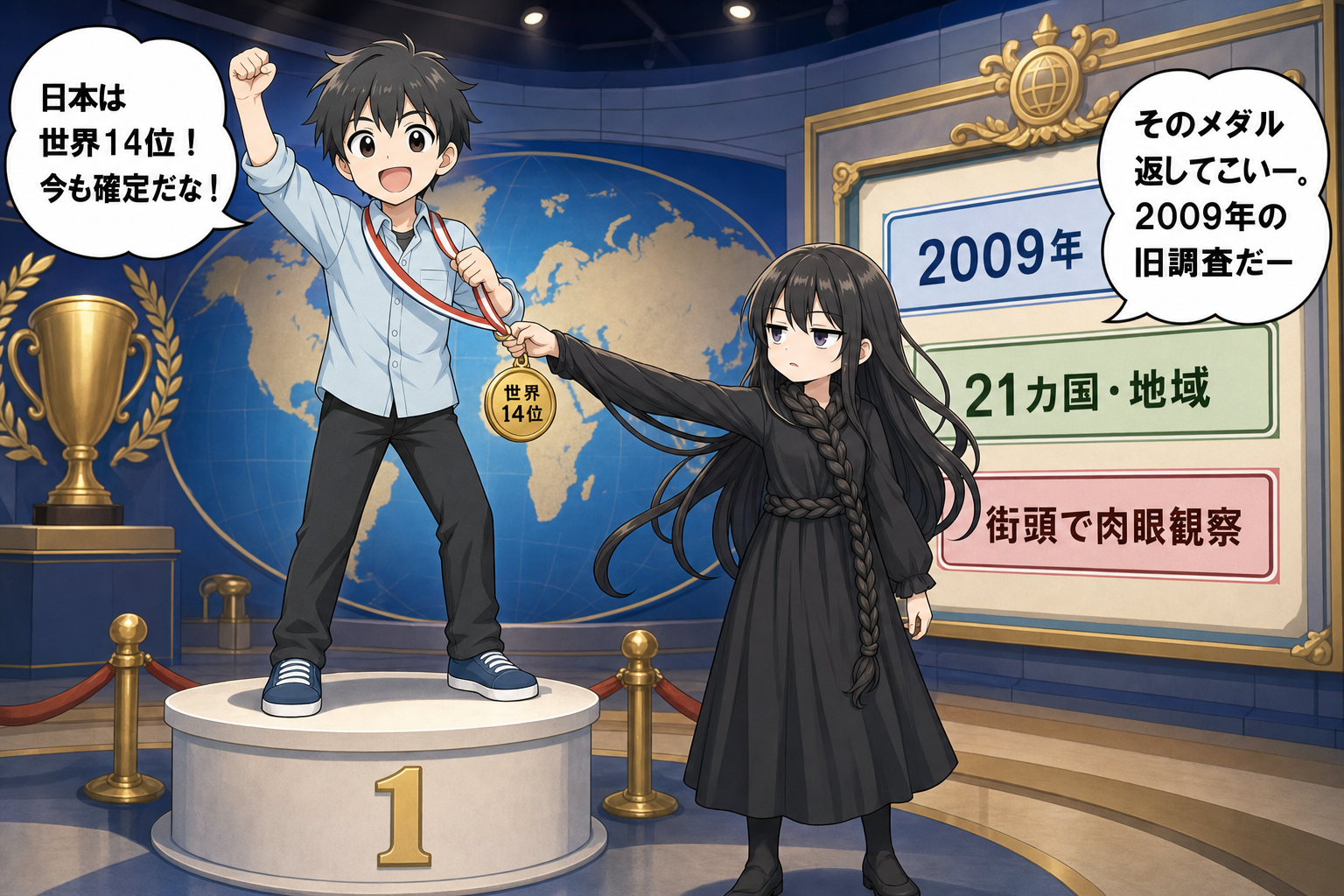 はげ世界ランキングで日本は何位?