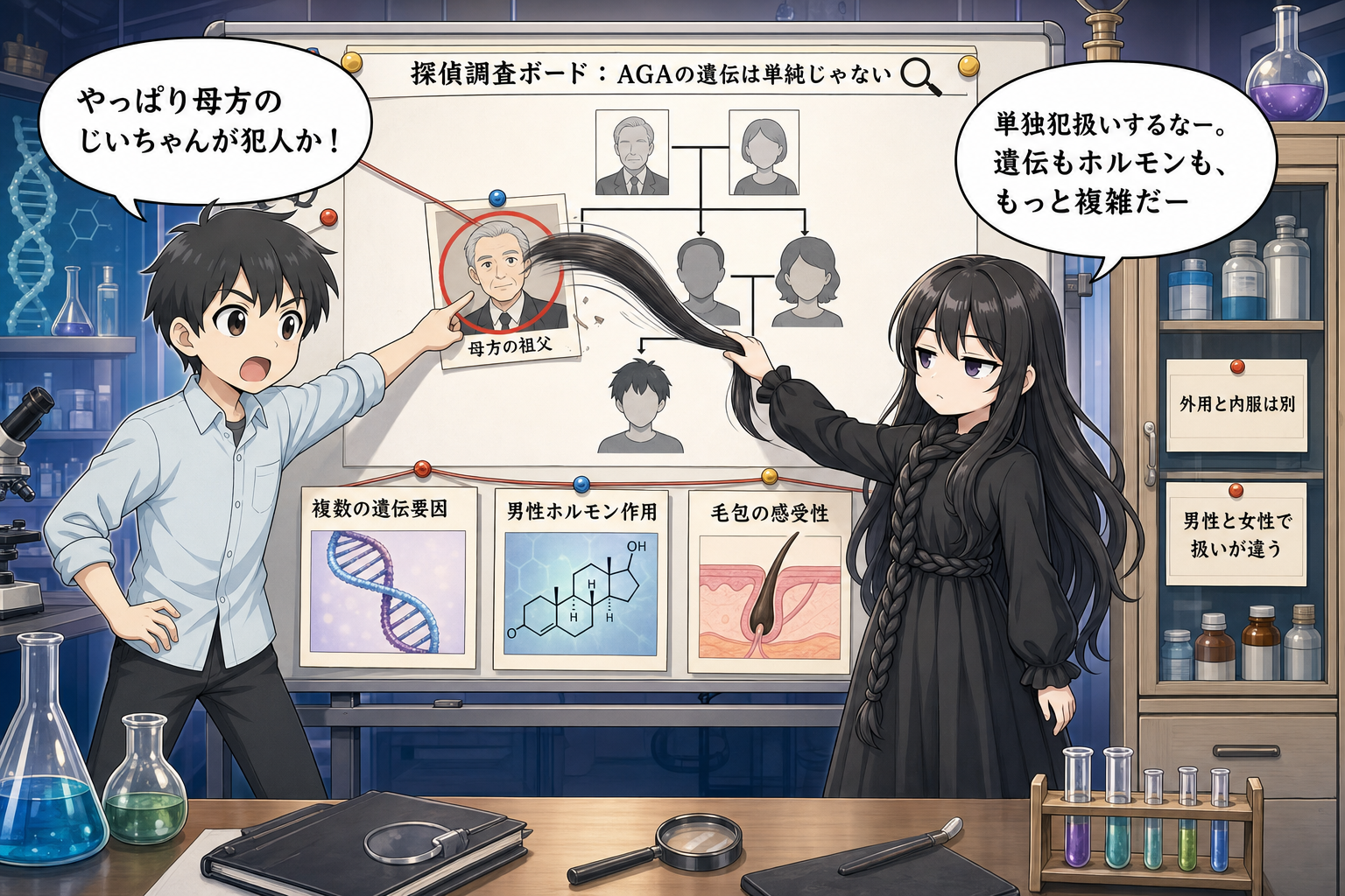 はげの遺伝と薄毛になりやすい人