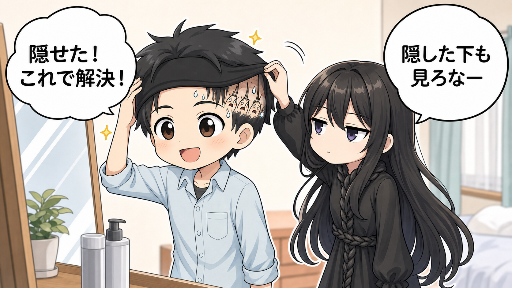 薄毛隠しのヘアバンドを使う注意点