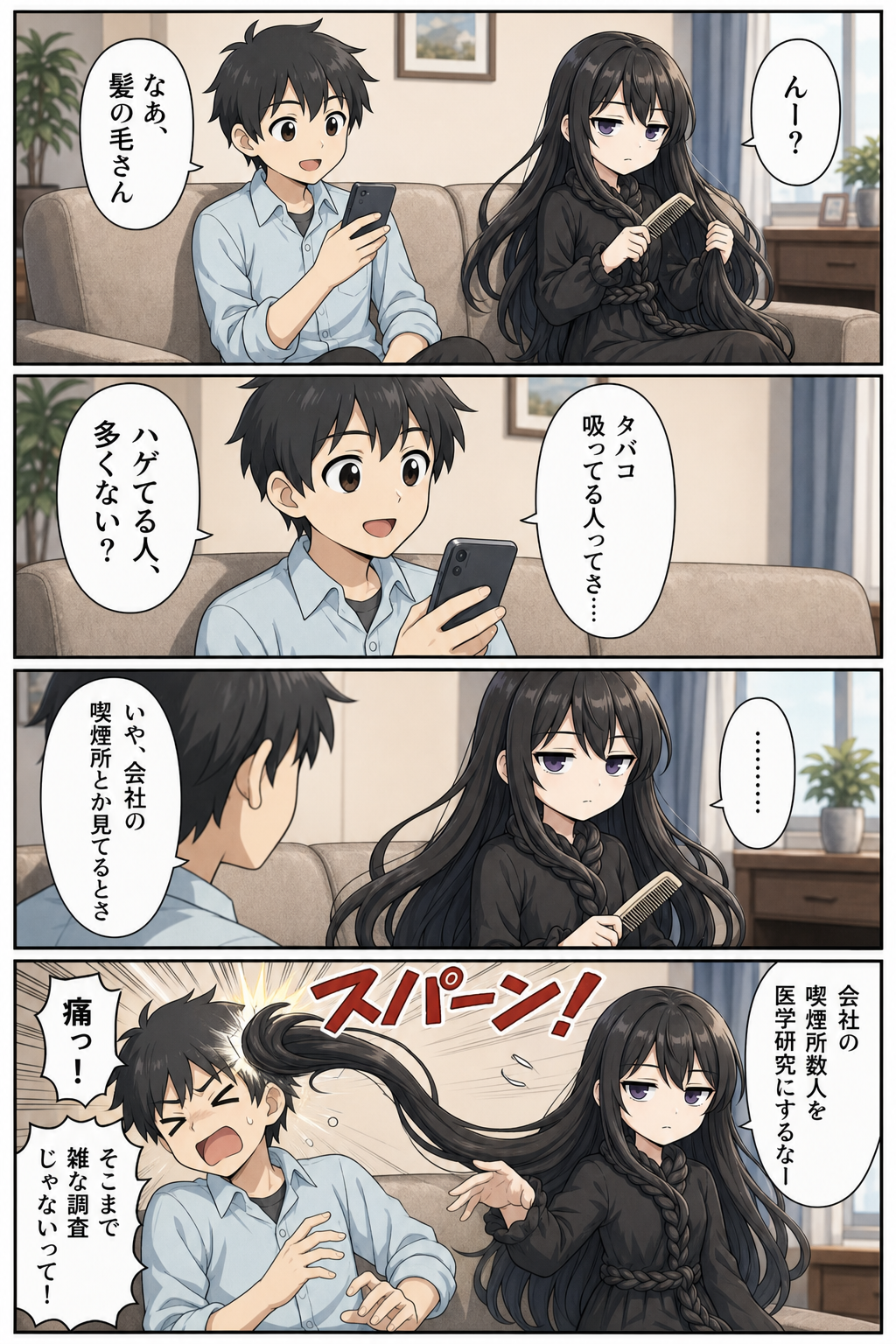 喫煙とAGAの導入漫画 01ページ目