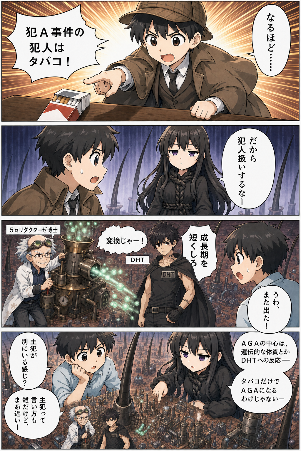 喫煙とAGAの導入漫画 04ページ目