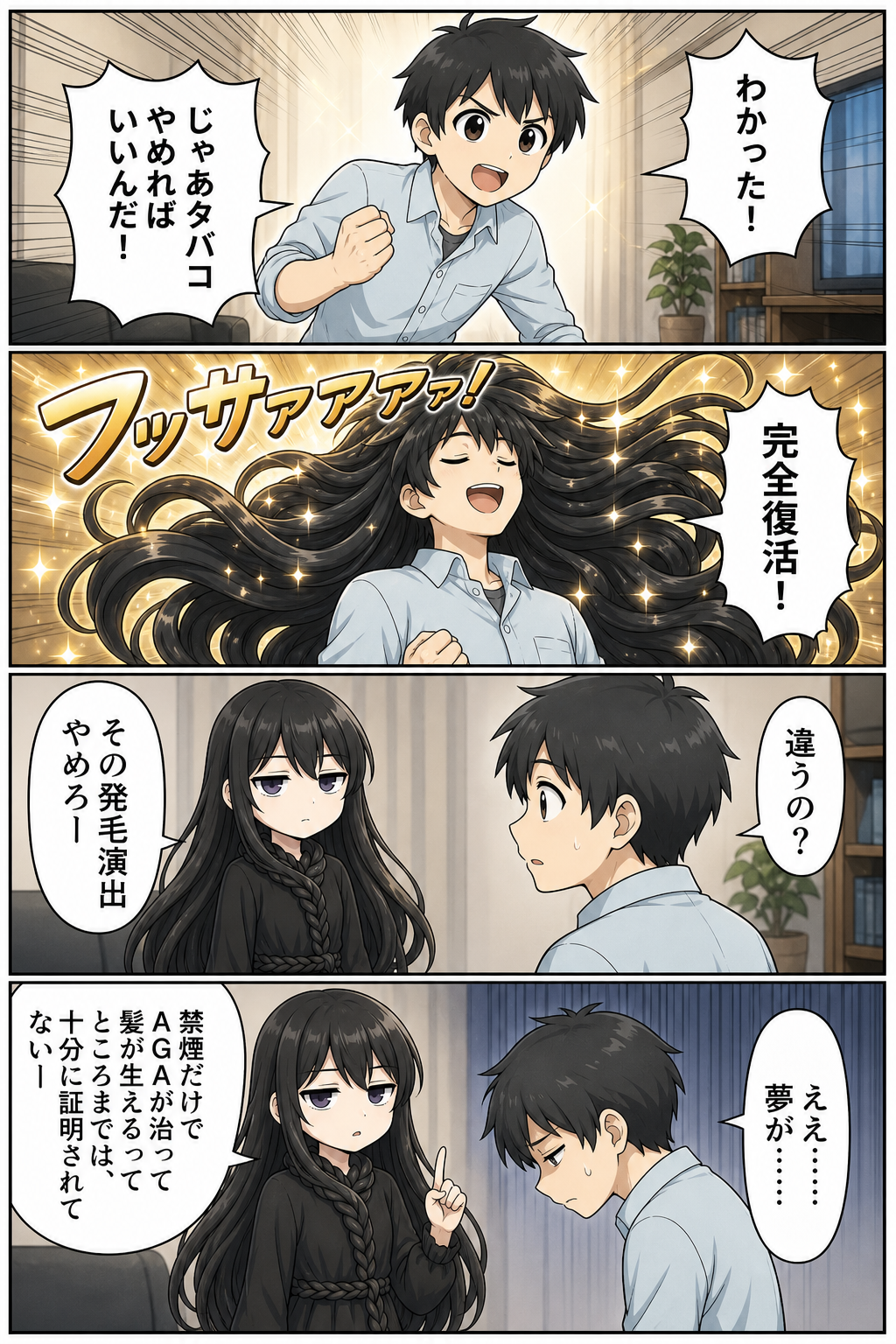 喫煙とAGAの導入漫画 07ページ目