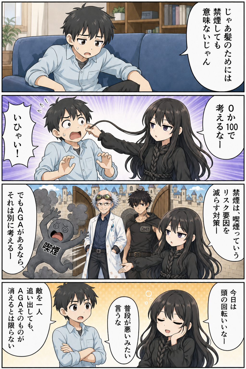 喫煙とAGAの導入漫画 08ページ目