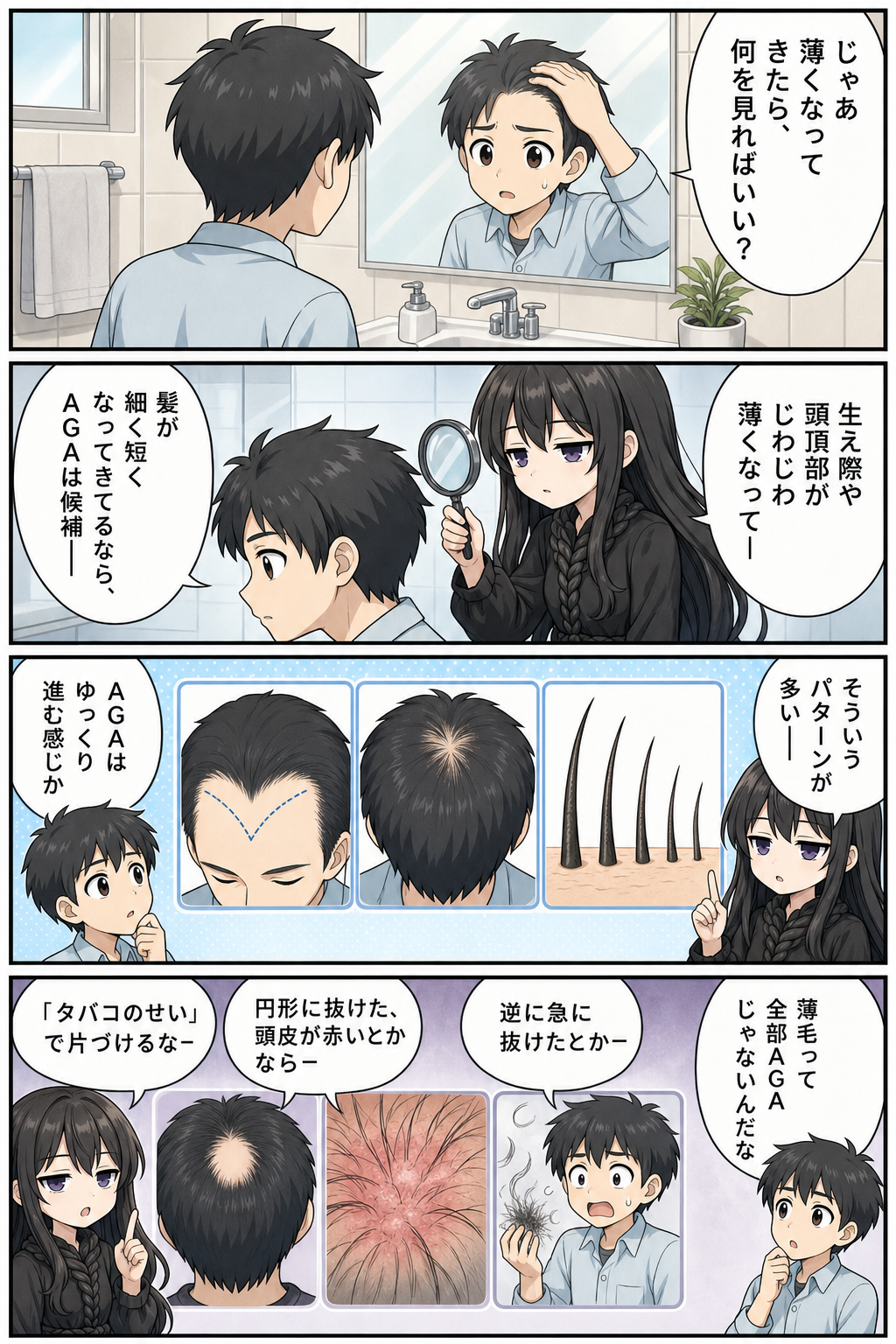 喫煙とAGAの導入漫画 09ページ目