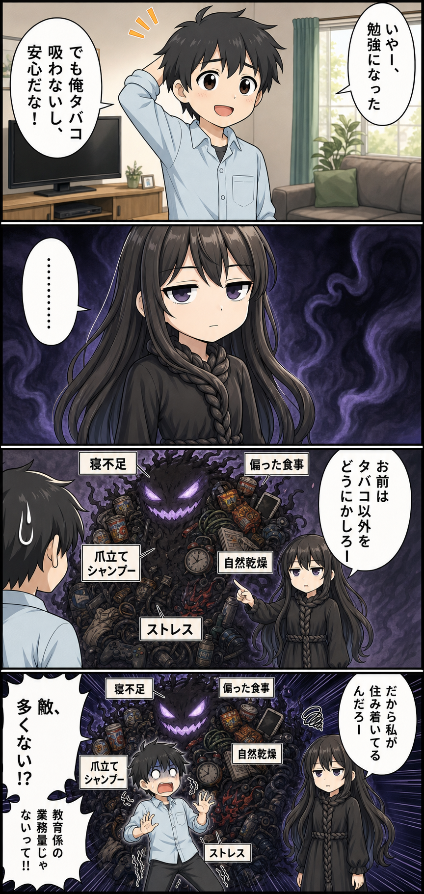喫煙とAGAの導入漫画 12ページ目