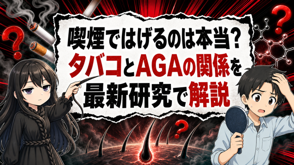 喫煙ではげるのは本当？タバコとAGAの関係を最新研究で解説