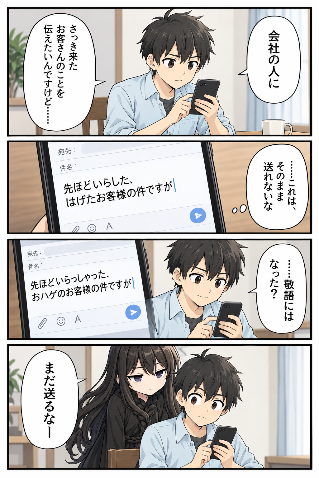 漫画「はげの丁寧な言い方」1ページ／全16ページ