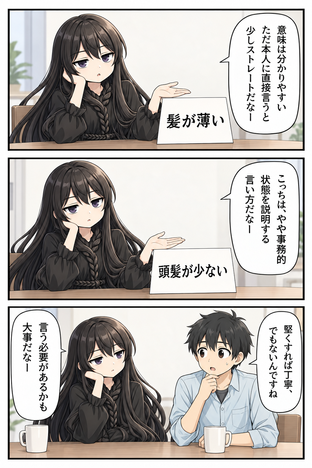 漫画「はげの丁寧な言い方」5ページ／全16ページ