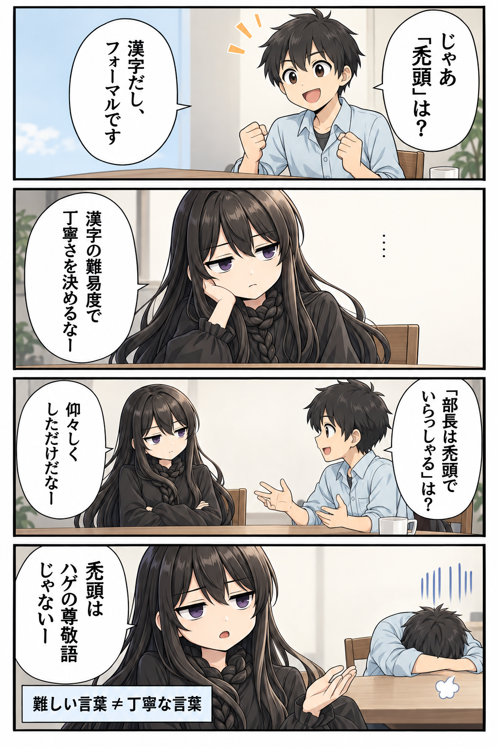 漫画「はげの丁寧な言い方」10ページ／全16ページ