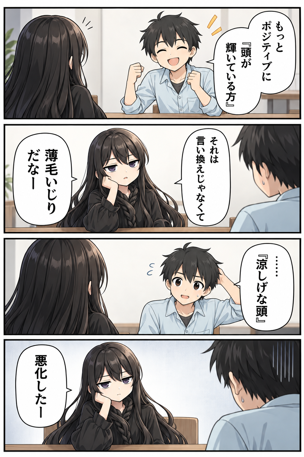 漫画「はげの丁寧な言い方」11ページ／全16ページ