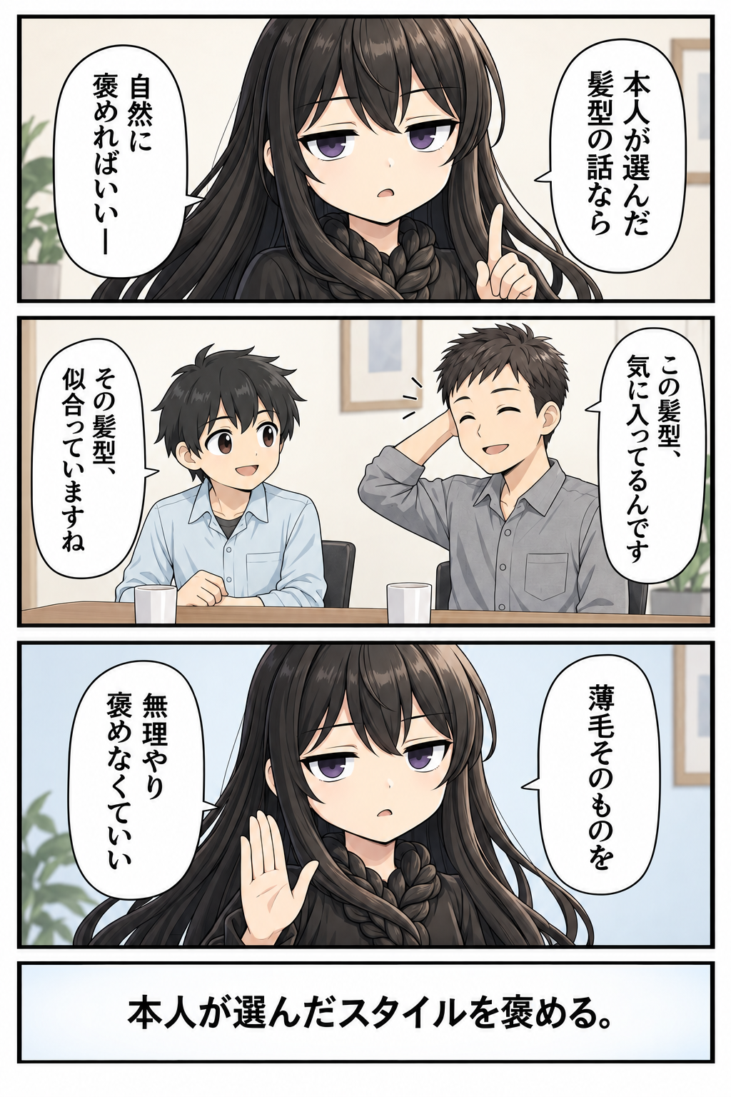 漫画「はげの丁寧な言い方」12ページ／全16ページ